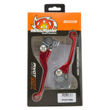 Moto-Master Motorcycle MX Brake Clutch Lever set Red 101393