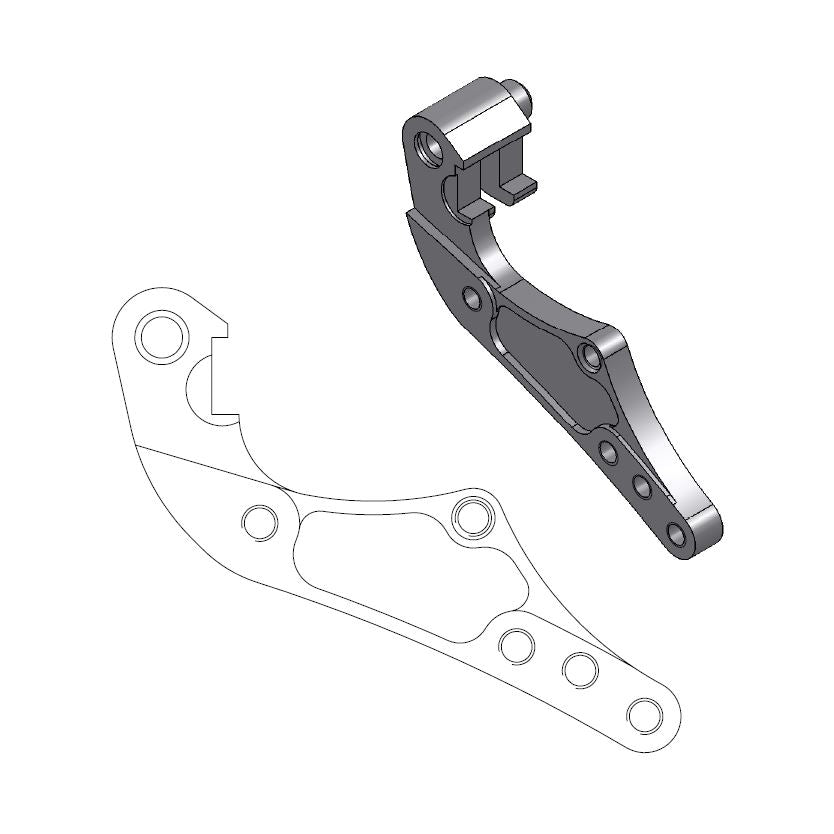 Moto-Master Motorcycle Caliper adapter bracket 298mm Rally / Dakar series 211043