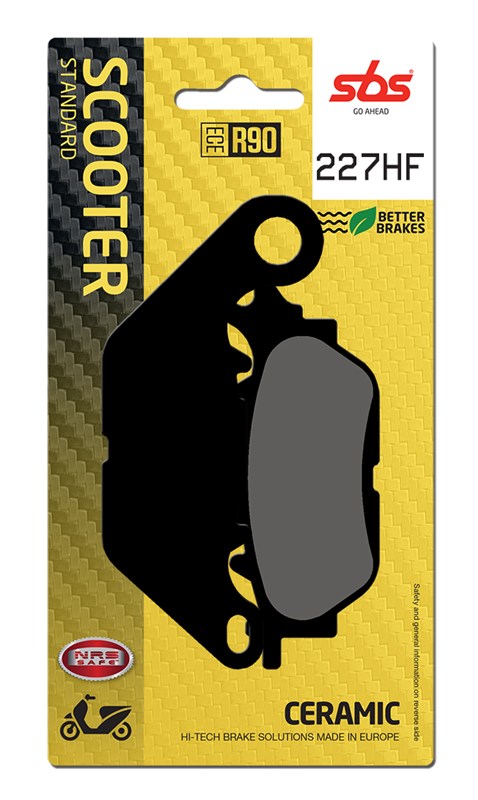 SBS Motorcycle Brake Pads 227HF