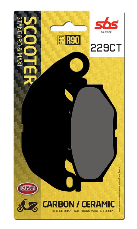 SBS Motorcycle Brake Pads 229CT