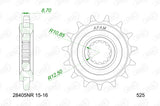 AFAM Standard Motorcycle Steel Front Sprocket 28405NR
