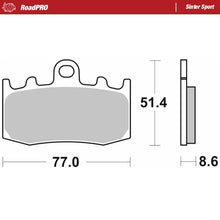 Load image into Gallery viewer, Moto-Master Motorcycle Brake Pads 406205