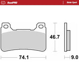 Moto-Master Motorcycle Brake Pads 406405