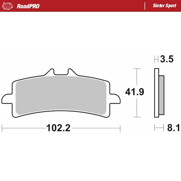 Moto-Master Motorcycle Brake Pads 407005