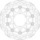 SBS Motorcycle Upgrade Brake Disc 6102A