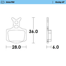 Load image into Gallery viewer, Moto-Master Motorcycle Brake Pads 082812