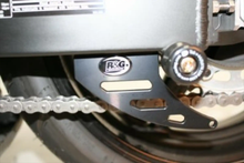 Load image into Gallery viewer, R&G Toe Chain Guards - Aluminium - Black TG0002B2