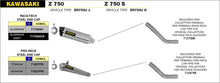 Load image into Gallery viewer, Arrow Motorcycle Exhaust - Kawasaki Z 750: 2004 - 2006