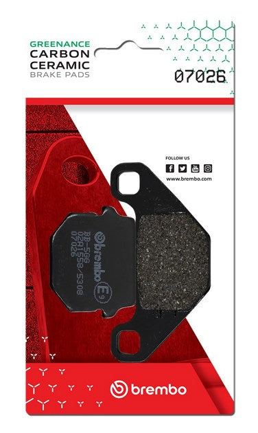 Brembo Motorcycle Brake Pad CC 07026CC