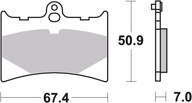 Brembo Motorcycle Brake Pad SC 07GR56SC
