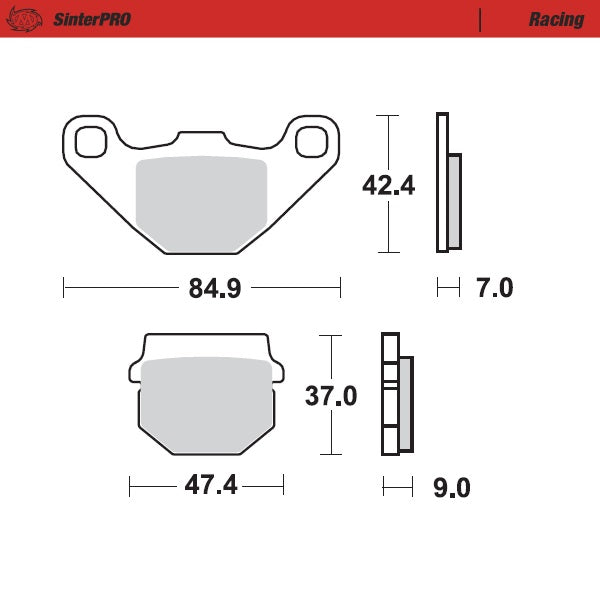 Moto-Master Motorcycle Brake Pads 090111