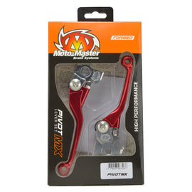 Moto-Master Motorcycle MX Brake Clutch Lever set Red 101783