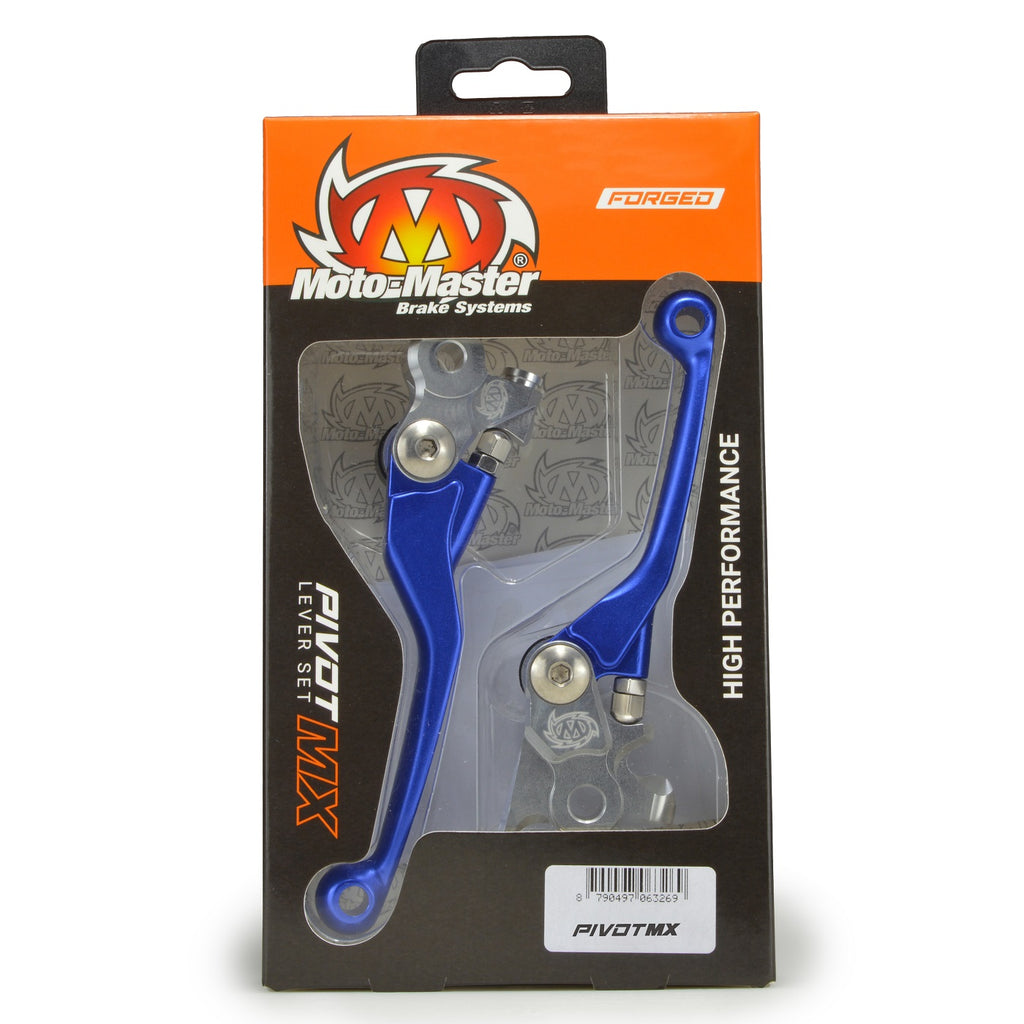 Moto-Master Motorcycle MX Brake Clutch Lever set Blue 101784