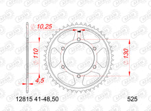 Load image into Gallery viewer, AFAM Motorcycle Steel Rear Sprocket 12815