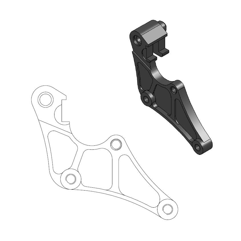 Moto-Master Motorcycle Caliper adapter bracket 211010
