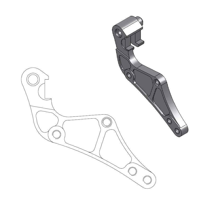 Moto-Master Motorcycle Caliper adapter bracket 211013