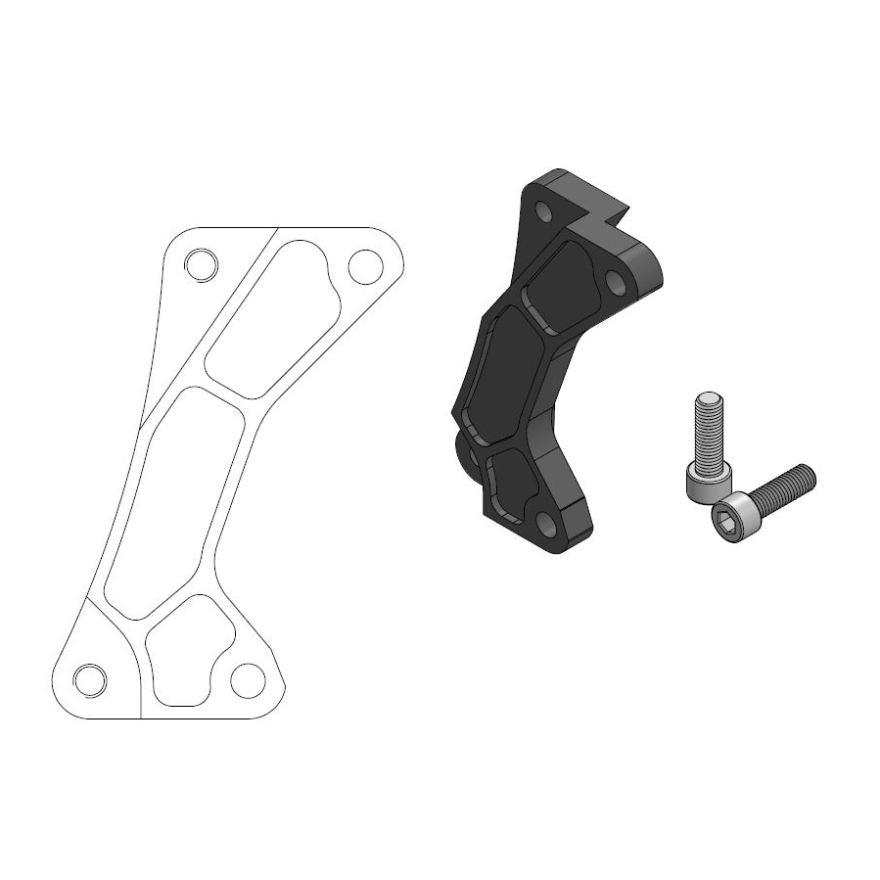 Moto-Master Motorcycle Caliper adapter bracket 211014