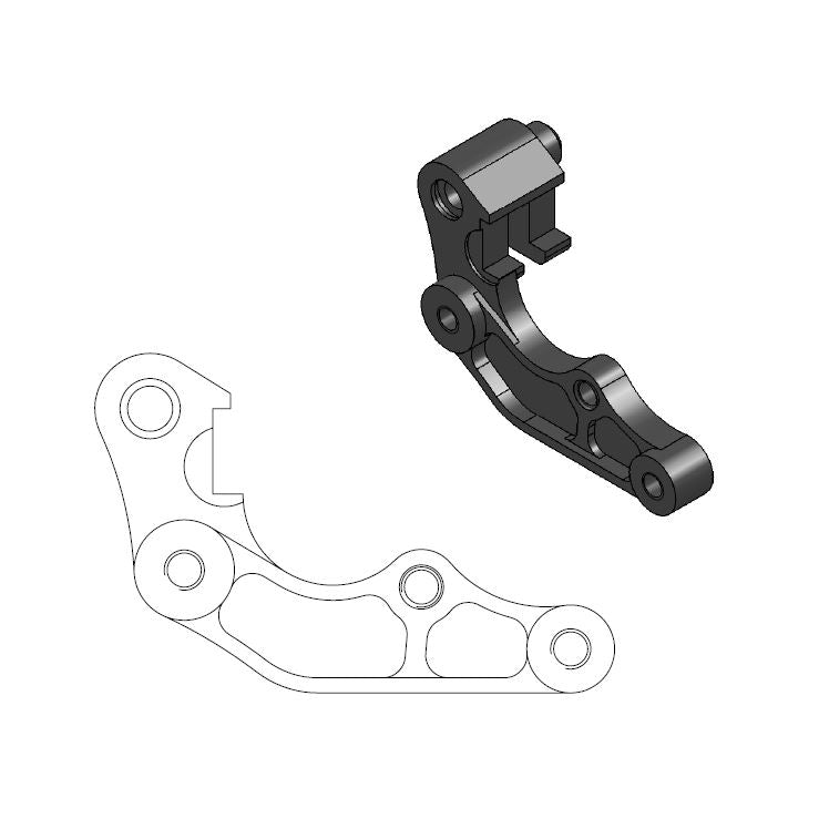 Moto-Master Motorcycle Caliper adapter bracket 211037