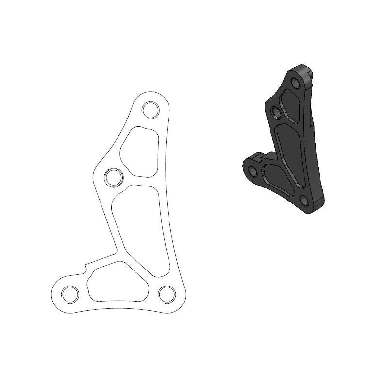 Moto-Master Motorcycle Caliper adapter bracket 211040