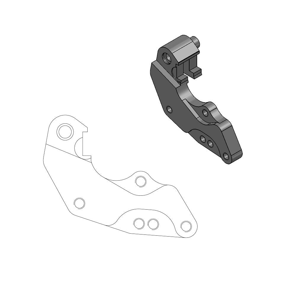 Moto-Master Motorcycle Caliper adapter bracket 211056