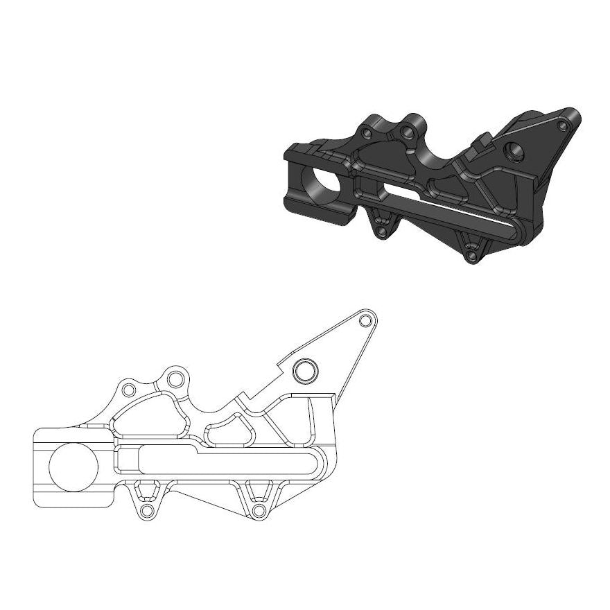 Moto-Master Motorcycle Caliper adapter bracket 211064