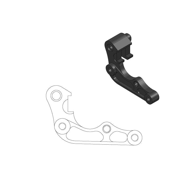 Moto-Master Motorcycle Caliper adapter bracket 211067