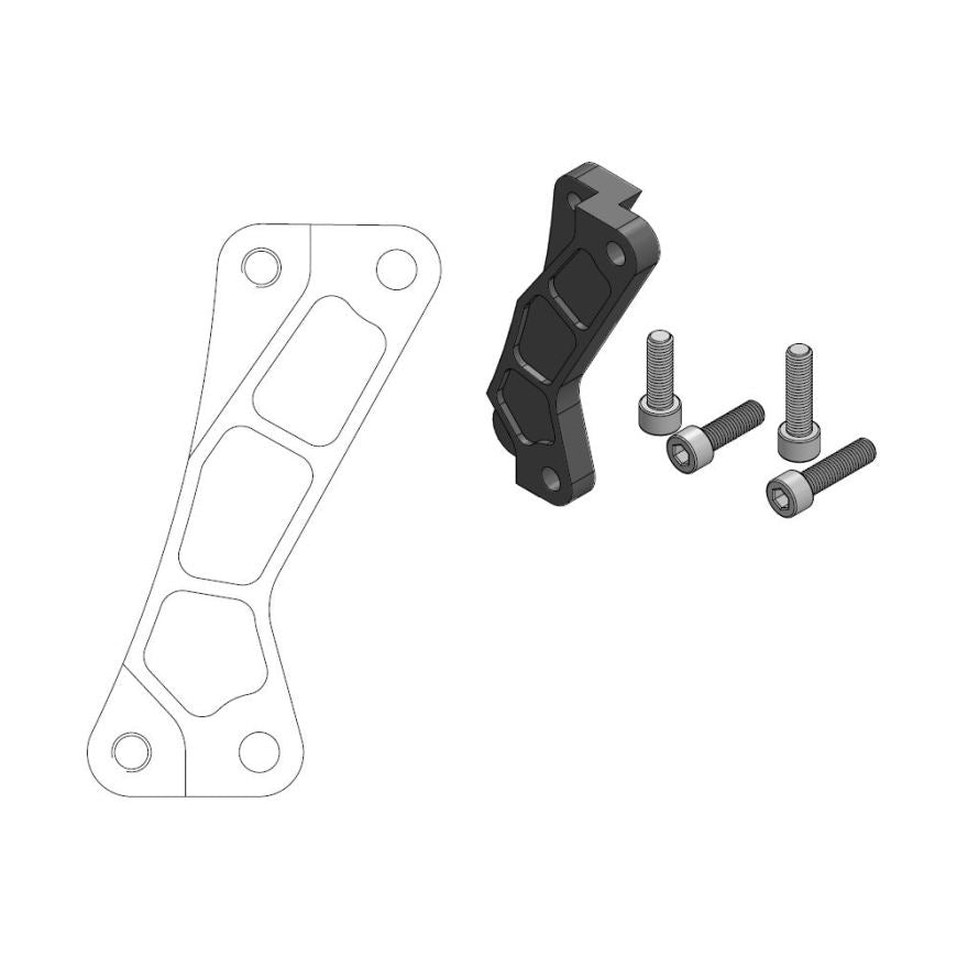 Moto-Master Motorcycle Caliper adapter bracket 211076