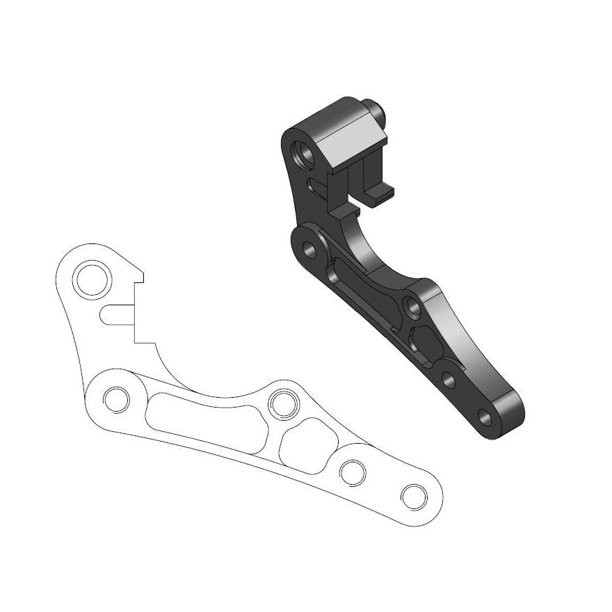 Moto-Master Motorcycle Caliper adapter bracket 211080
