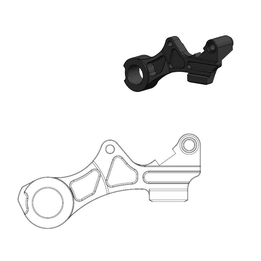 Moto-Master Motorcycle Caliper adapter bracket (220mm) 211115