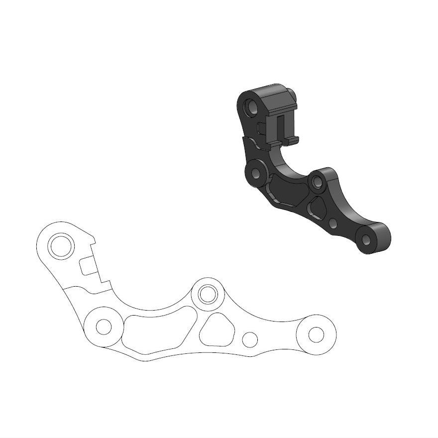 Moto-Master Motorcycle Caliper adapter bracket 211124