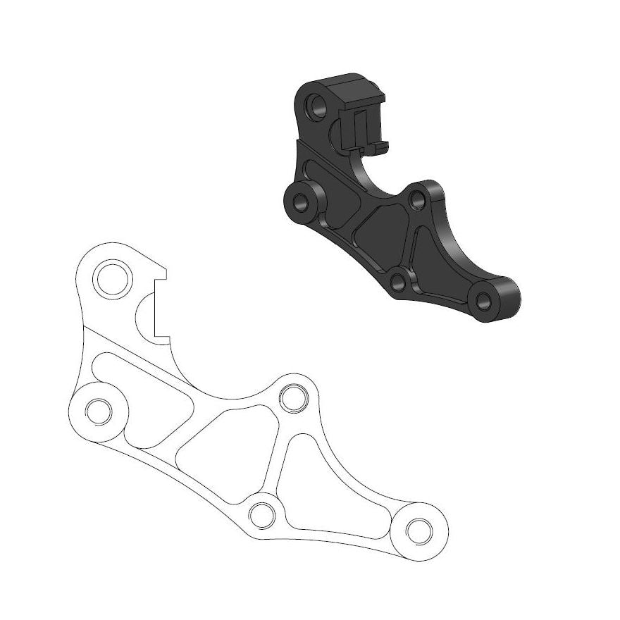 Moto-Master Motorcycle Caliper adapter bracket 211128