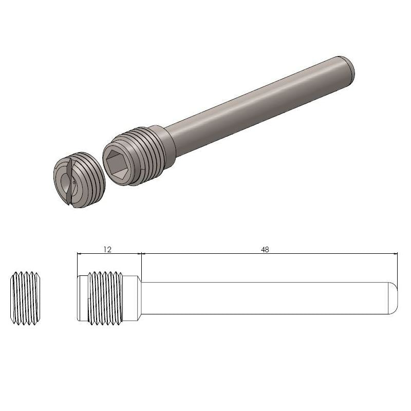 Moto-Master Brake Pad Pin 213028
