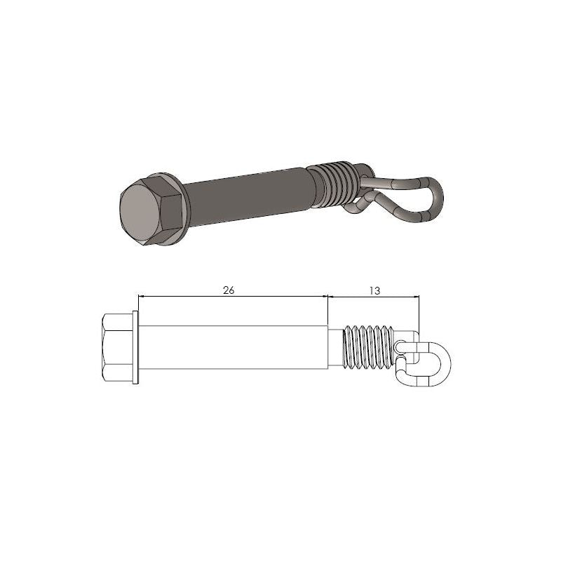 Moto-Master Brake Pad Pin 213044
