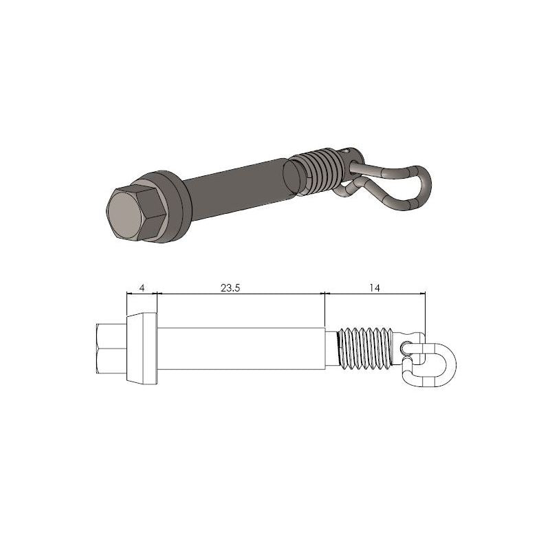 Moto-Master Brake Pad Pin 213046