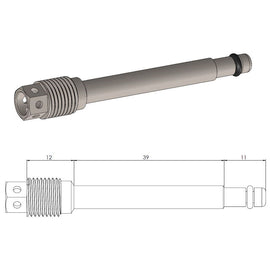 Moto-Master Race Drilled Brake pad pin 213124