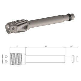 Moto-Master Race Drilled Brake pad pin 213125