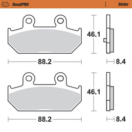 Brake Pad for Suzuki Burgman 650 (2002–2024) - Moto-Master 400603