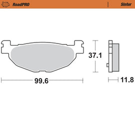 Brake Pad for Yamaha Majesty 400 (YP) (2004–2013) - Moto-Master 400803