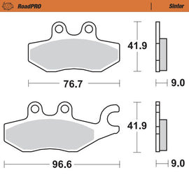 Moto-Master Motorcycle Brake Pads 400903