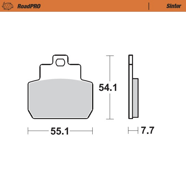 Moto-Master Motorcycle Brake Pads 401003