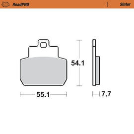 Moto-Master Motorcycle Brake Pads 401003