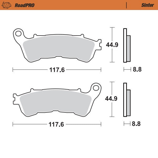 Moto-Master Motorcycle Brake Pads 401103