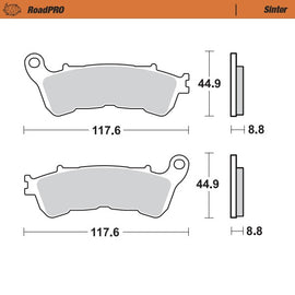 Moto-Master Motorcycle Brake Pads 401103