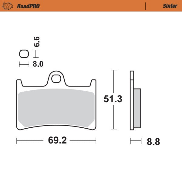Brake Pad for Yamaha XP T-Max 530 (XP500A) (ABS) (2008–2024) - Moto-Master 401403