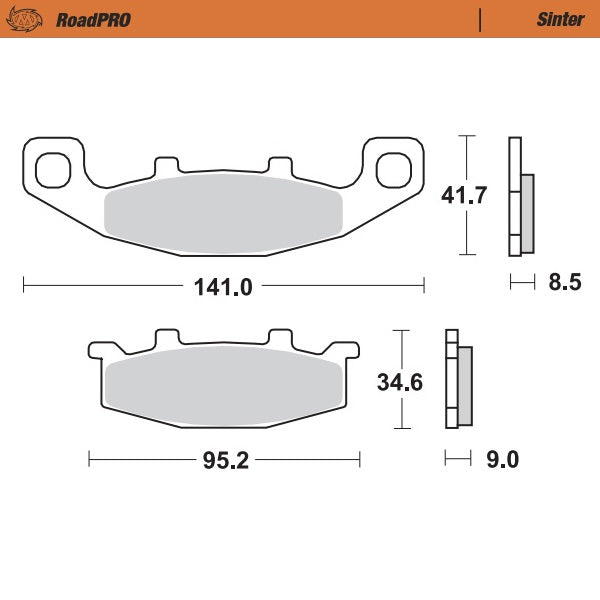 Moto-Master Motorcycle Brake Pads 402102