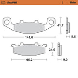 Moto-Master Motorcycle Brake Pads 402102