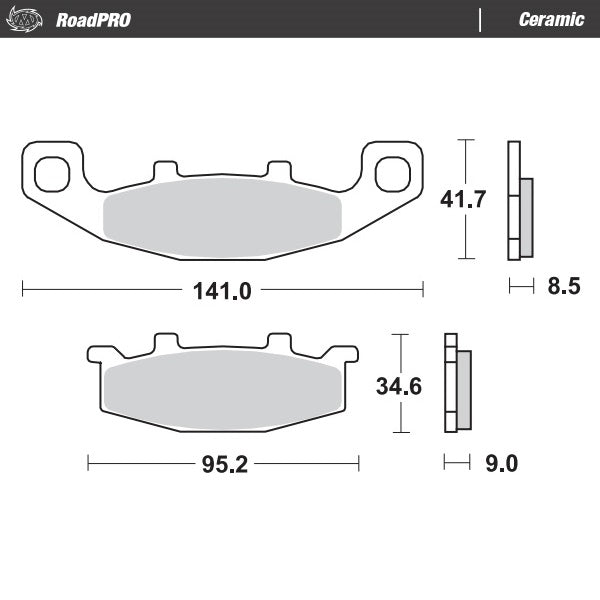 Moto-Master Motorcycle Brake Pads 402104