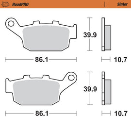 Moto-Master Motorcycle Brake Pads 402202