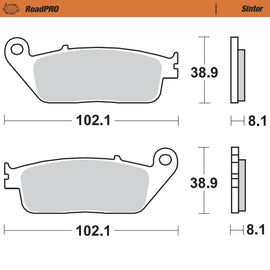Moto-Master Motorcycle Brake Pads 402501