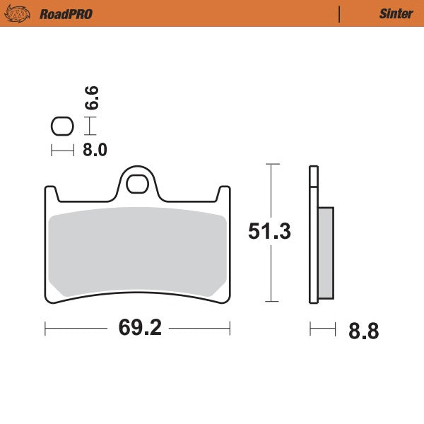 Moto-Master Motorcycle Brake Pads 402801